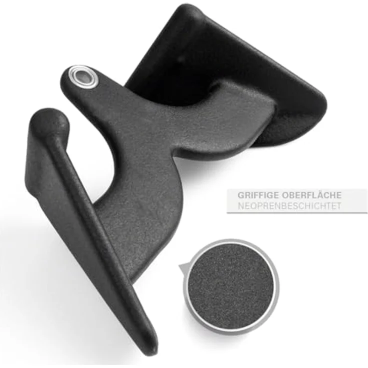 Sport-Tec ergonomischer Rudergriff, Seilzug Krafttraining Muskelaufbau Bizeps Curls, 31,5x16 cm, Metall in Schwarz – Bild 4