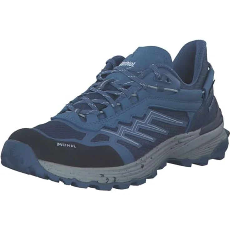Meindl Damen Wanderschuh Jamaica Lady GTX, schnürbar, Größe 38.5 (UK 5.5), Blau aus Synthetik und Textil, Gummi-Laufsohle – Bild 1