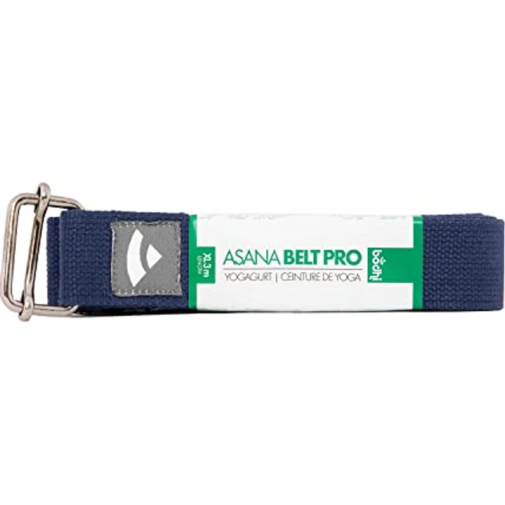 ASANA BELT PRO Yogagurt mit Metall-Verschluss, Schiebe-Schnalle eckig, langer Gurt aus Baumwolle, Yoga Hilfsmittel, 3 m x 38 mm, Yogazubehör – Bild 2
