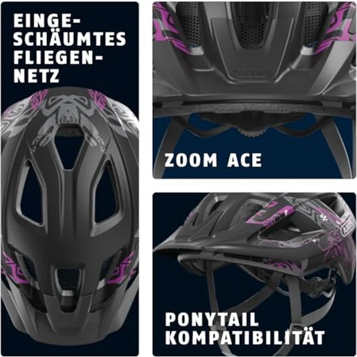 ABUS Fahrradhelm Aduro 3.0 LED - sportiver City-Helm mit Rücklicht - Größe S, Schwarz/Rot – Bild 3