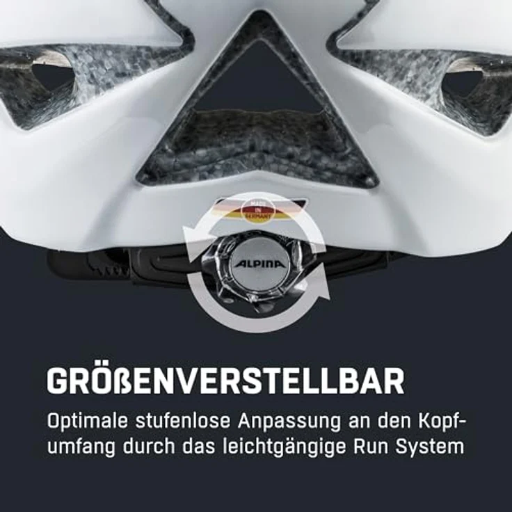 ALPINA Panoma Classic, Touren-Fahrradhelm mit optimaler Belüftung und individuellem Anpassungssystem, weiß – Bild 5