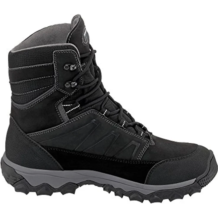 Meindl Sella GTX, Herren Winterstiefel aus Velourleder, wasserdicht und atmungsaktiv, schwarz, Größe 45 – Bild 4