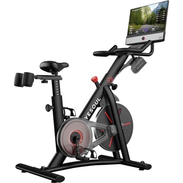 Yesoul G1M Max Heimtrainer Ergometer mit 21,5" FHD-Bildschirm, magnetischem Widerstand, 30 W Surround-Sound & Streaming-Funktionen – Bild 1