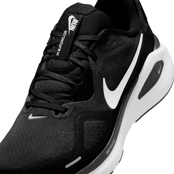 Nike Structure 26, Herren Laufschuhe in Schwarz, Größe 44.5 – Bild 8