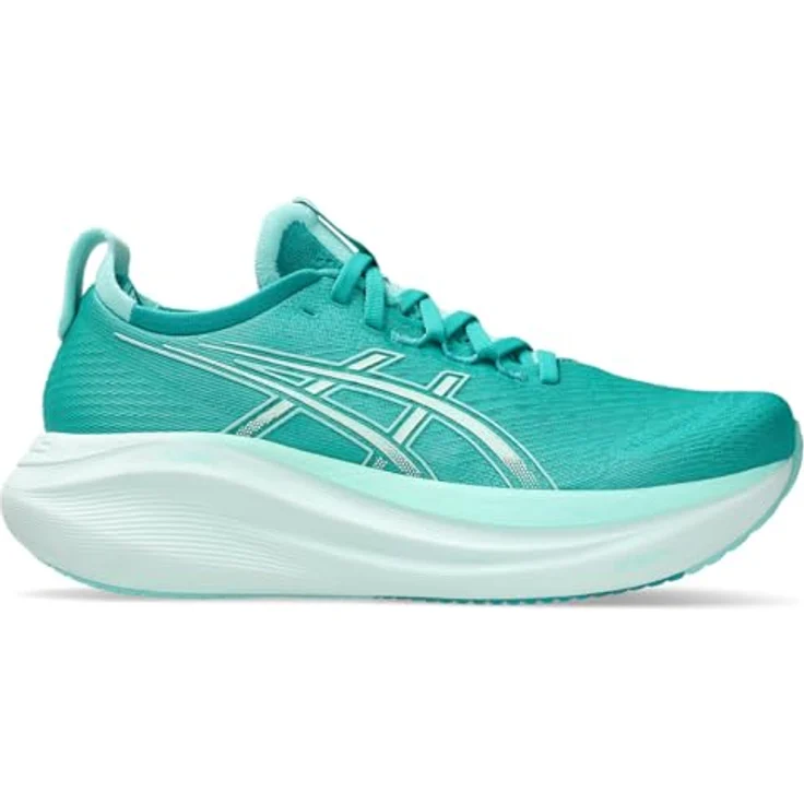 ASICS GEL-NIMBUS 27, Laufschuhe mit Gel-Technologie, Wave Teal/Illuminate Mint, Größe 38 – Bild 4