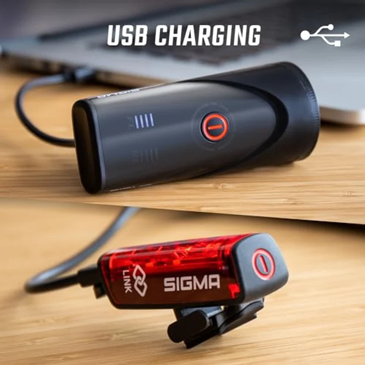 Sigma AURA 100 & BLAZE LINK, Fahrradlichtset mit 100 Lux und Bluetooth-Verbindung, Schraub-Halterung – Bild 7