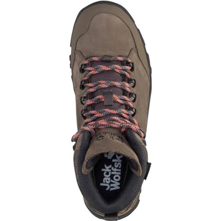 Jack Wolfskin REBELLION TEXAPORE MID W, Damen-Trekkingschuh aus Nubukleder, wasserdicht und atmungsaktiv, mit VIBRAM-Außensohle – Bild 5