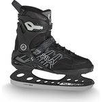 FILA SKATES Primo Ice, Inline Skate für Herren in Black/Grey, Größe 41 mit Edelstahlkufen und hohem Komfort