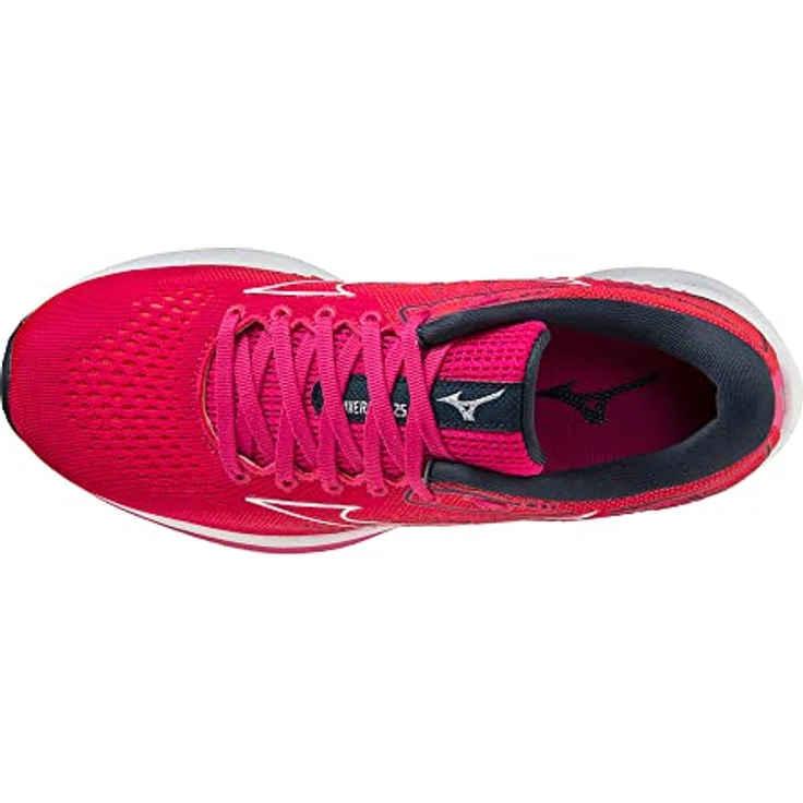 Mizuno Wave Rider 25, Laufschuhe für Damen mit Mizuno Enerzy und X10 Laufsohle, Rot, Größe 38 – Bild 7