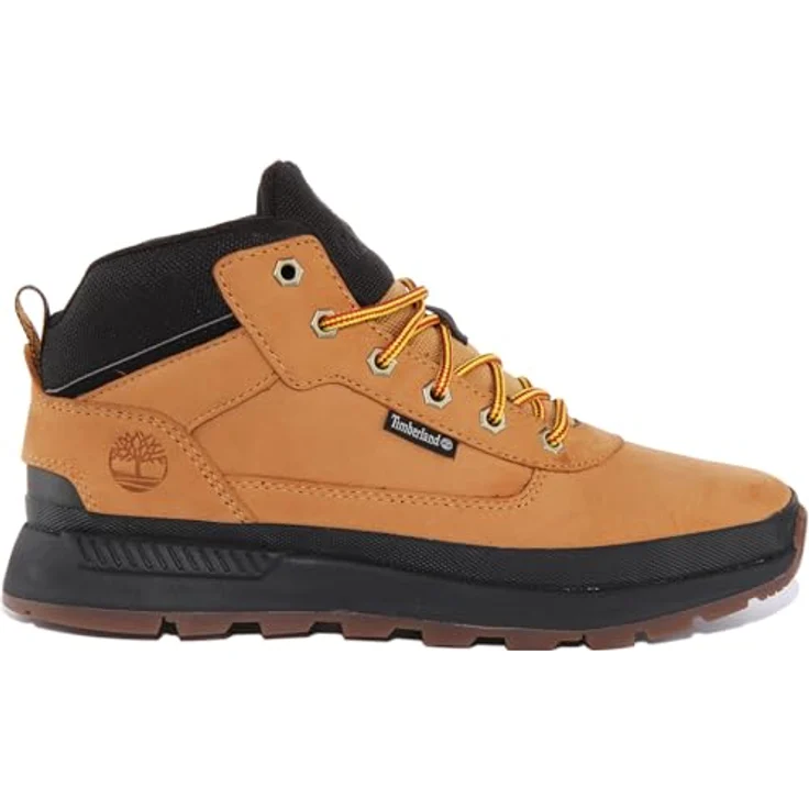 Timberland Wanderschuhe, knöchelhoch aus Nubukleder/Textil, in Wheat, mit profiliertem Gummisohle und Schnürung – Bild 2