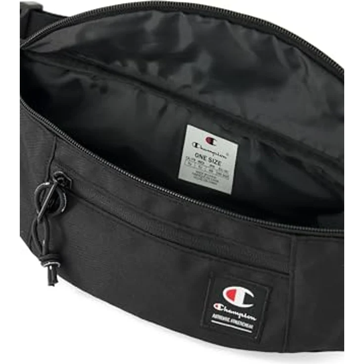 Champion Unisex Lifestyle Script Shop-(806021) Belt-Bag, wasserabweisende Bauchtasche mit 2 l Fassungsvermögen, Schwarz (NBK) – Bild 4