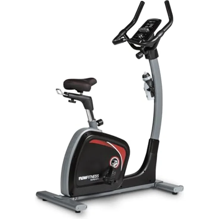 Flow Fitness Turner DHT2500i Heimtrainer - 32 Trainingsstufen - Herzfrequenzfunktion - Schwarz