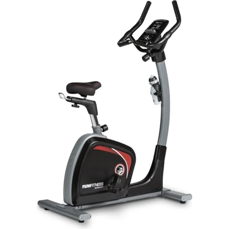 Flow Fitness Turner DHT2500i Heimtrainer - 32 Trainingsstufen - Herzfrequenzfunktion - Schwarz – Bild 1