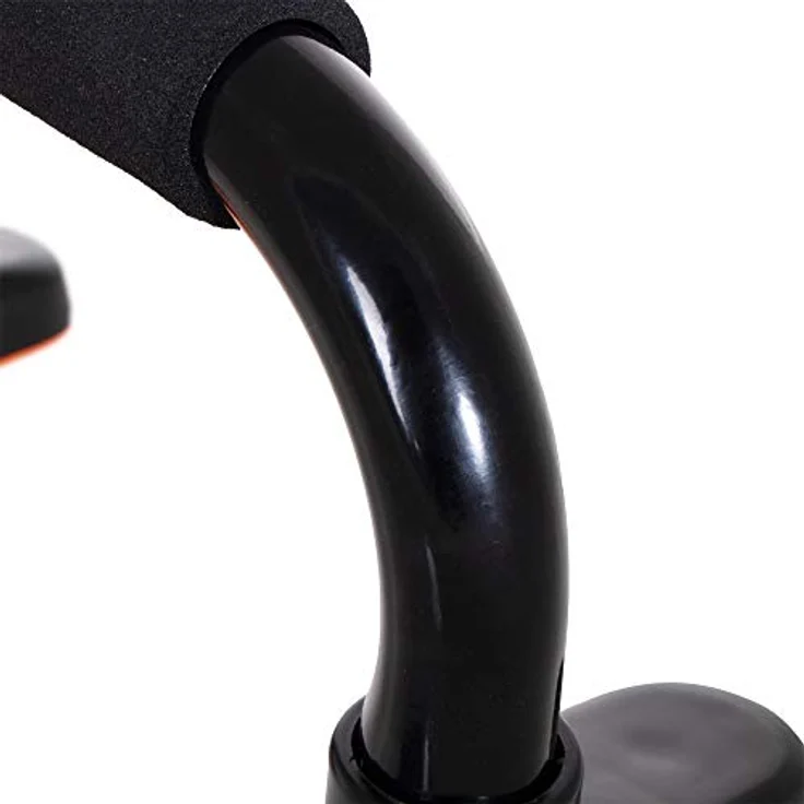 SPRINGOS Liegestützgriffe mit Anti-Rutsch-Unterlagen 2 Stück Push-up-Bars 24 cm lang Set- 2 Stück Muskelaufbau Muskeltraining Bodybuilding für ein Home Gym - Schwarz 24 cm – Bild 4