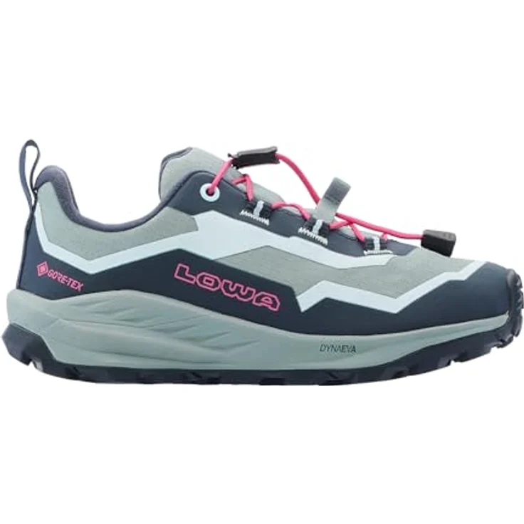 Lowa Trailux GTX Lo Jr, wasserdichte und leichte Kinder Wanderschuhe mit griffiger Laufsohle, GORE-TEX Membrane, Bordeaux/Ton, EU 38 – Bild 3