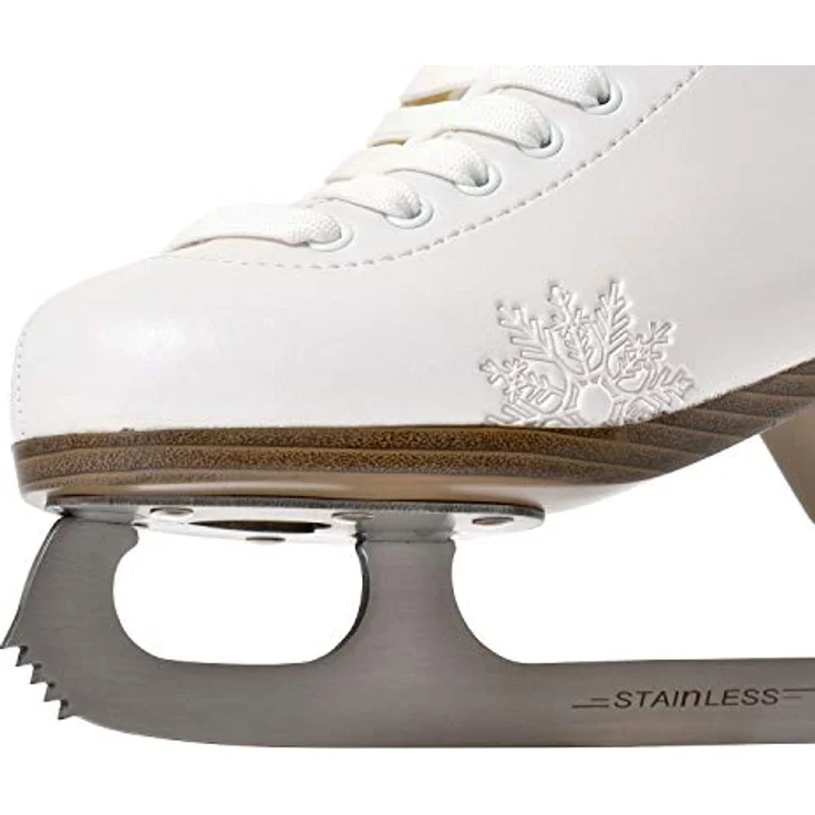 HEAD Eiskunstlauf Schlittschuhe Amber I Damen mit Edelstahlkufe und Schneeflocken-Design, ideal für Einsteigerinnen - Weiß – Bild 5