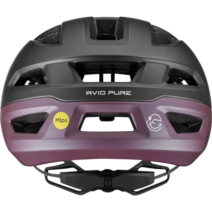 BOLLÉ Eco Avio Pure MIPS, leichter Rennradhelm für Erwachsene, schwarz-lila matt, optimale Belüftung, Kopfumfang 55-59 cm – Bild 3