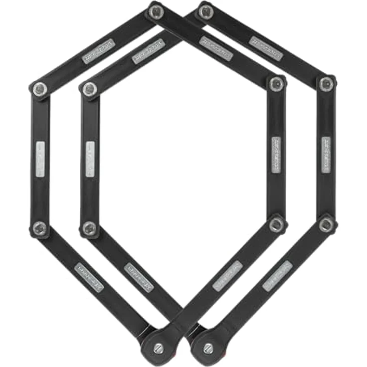 Trelock FS 480 COPS, Veloschloss 100 cm, gummierte Schliessstäbe aus gehärtetem Stahl, um 360 Grad drehbarer Schlosskopf, Wendeschlüssel – Bild 4