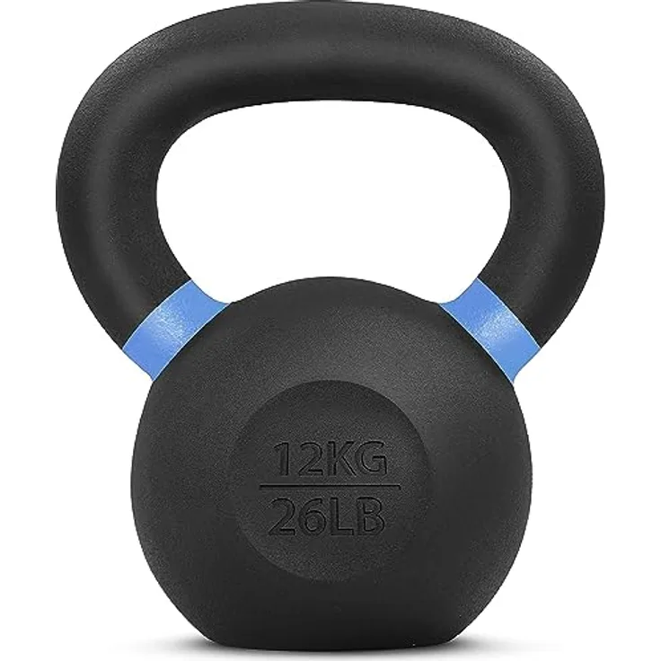 Yes4All SD7M Pulverbeschichtetes Kettlebell aus Gusseisen, 12 kg