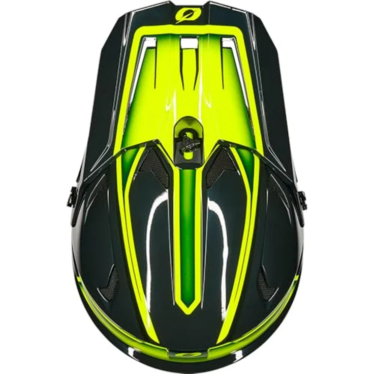 O'Neal Sonus Helm Slick Gray/Neon Yellow, Fullface-Helm für MTB, Enduro, Freeride und Downhill, Größe M – Bild 7