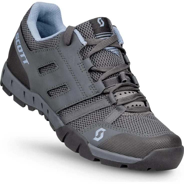 SCOTT Sport Crus-r Damenschuh, leichte Fahrradschuhe mit Einzugschnürsystem, dark grey/light blue, Größe 42.0
