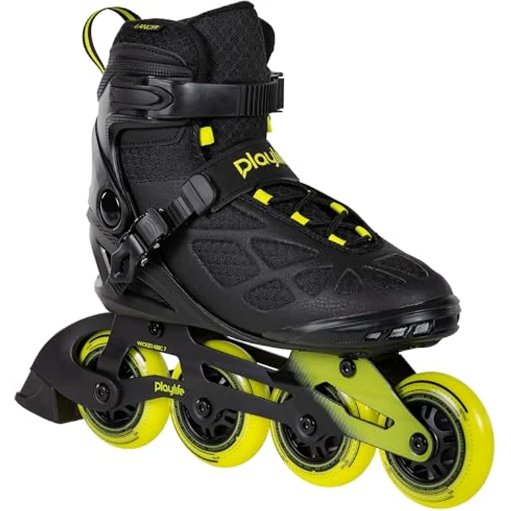 Playlife Lancer 84 Skates Herren, urbane Rollschuhe mit 84-mm-Rädern, dunkelschwarz, für Anfänger und Fortgeschrittene – Bild 2