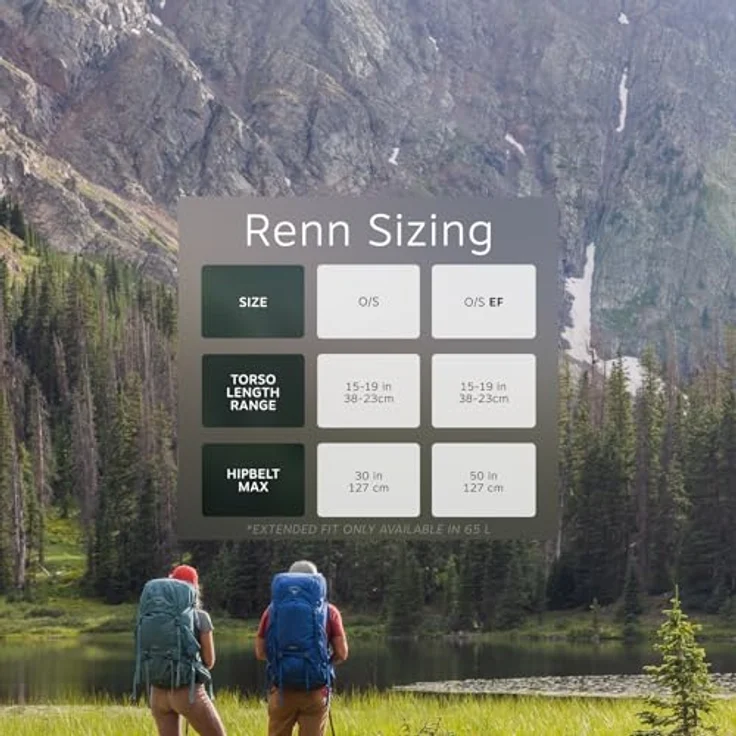 Osprey Renn Trekkingrucksack 67 cm, robuster Wanderrucksack aus 100% Polyester, grün – Bild 7