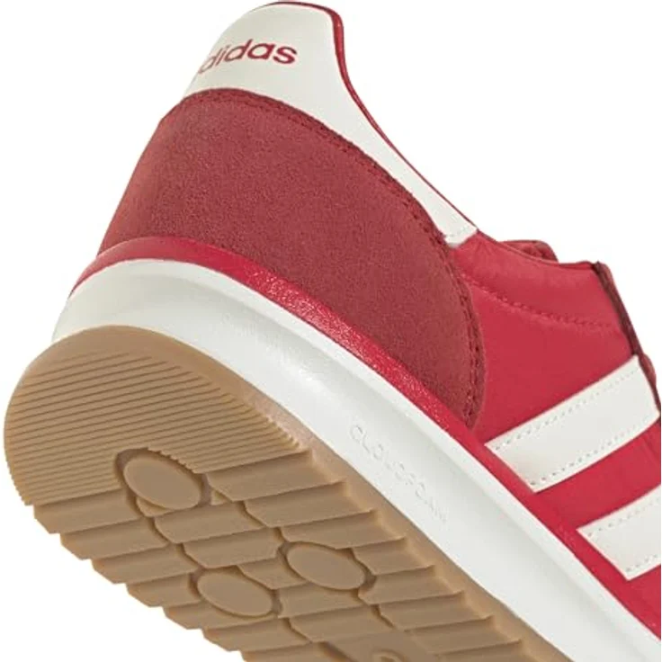 Adidas RUN 70S 2.0, Damen Laufschuhe mit Cloudfoam-Zwischensohle und sportlich-retro Design, rot – Bild 6