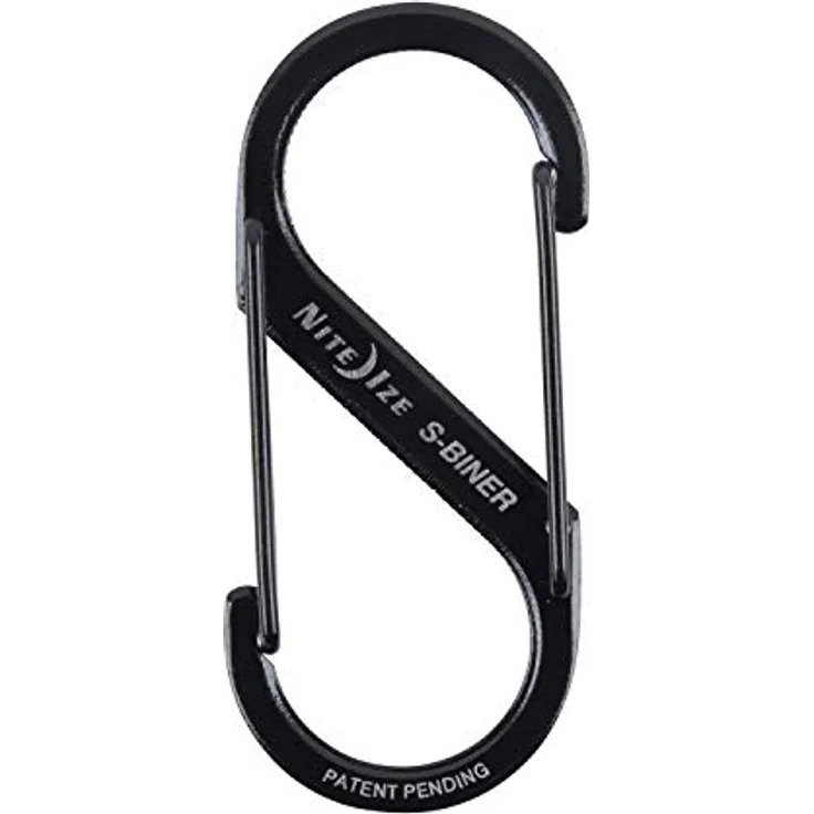 Nite Ize Karabiner S-Biner-Stahl GR 2 Doppelhaken, schwarz - Hohe Zugfestigkeit, unendlich viele Anwendungen – Bild 2