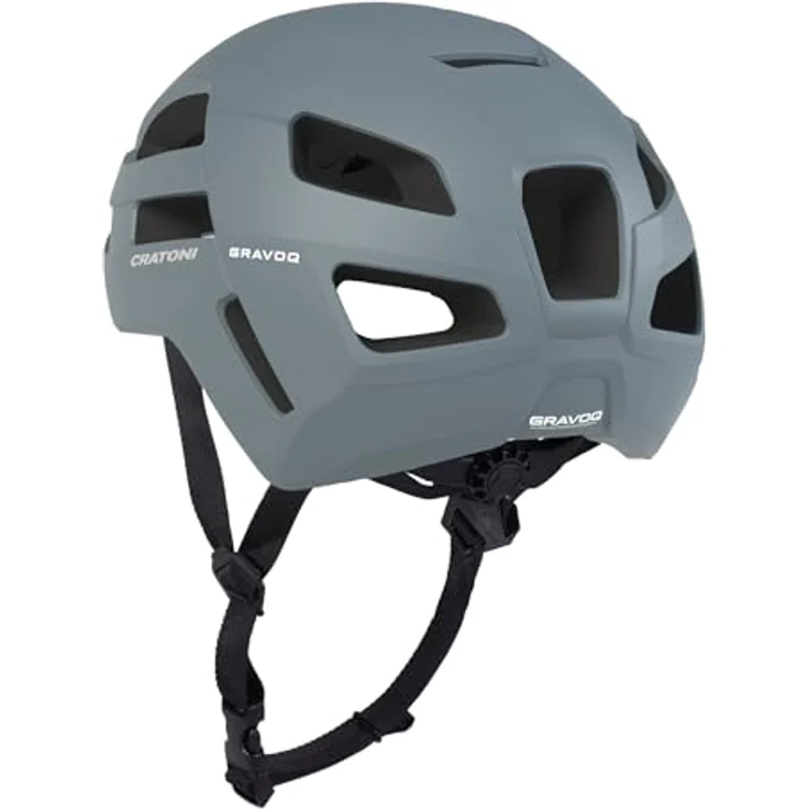 Cratoni Gravoq, Rennradhelm für Gravelbiking, (57 - 62 cm), mit 17 Belüftungsöffnungen und verstellbarem Gurtsystem, sicherheitszertifiziert CE, CPSC, AS – Bild 2
