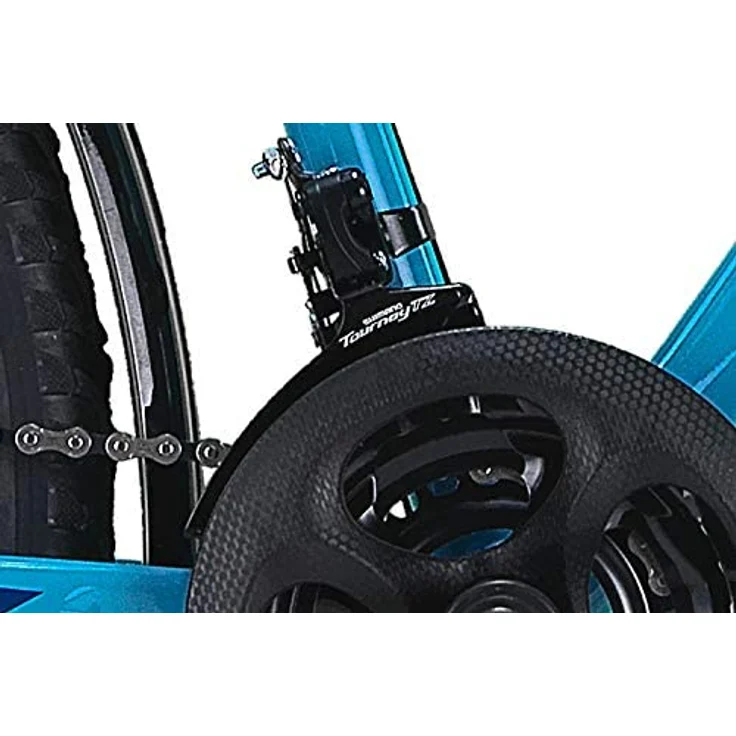 Talson 24 Zoll Mädchenfahrrad 21-Gang Shimano Drehgriffschaltung Türkis mit STVO-Beleuchtung - Preisvergleich – Bild 4
