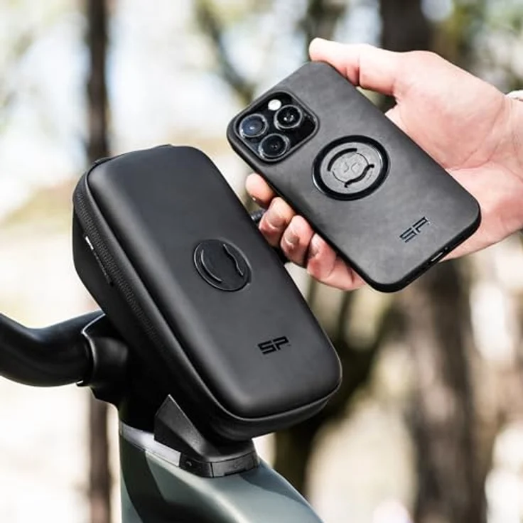 Sp Connect Velotasche, wetterfeste Lenkertasche mit doppelt Reißverschluss, kompatibel mit SP CONNECT Hüllen, schwarz – Bild 6