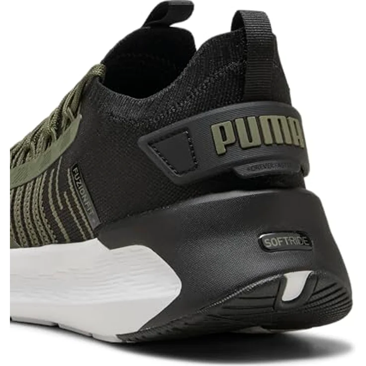 PUMA SOFTRIDE Symmetry Fuzion Herren Sneaker, grün, Größe EUR 42,5, mit Dämpfungssystem und atmungsaktivem Obermaterial – Bild 3