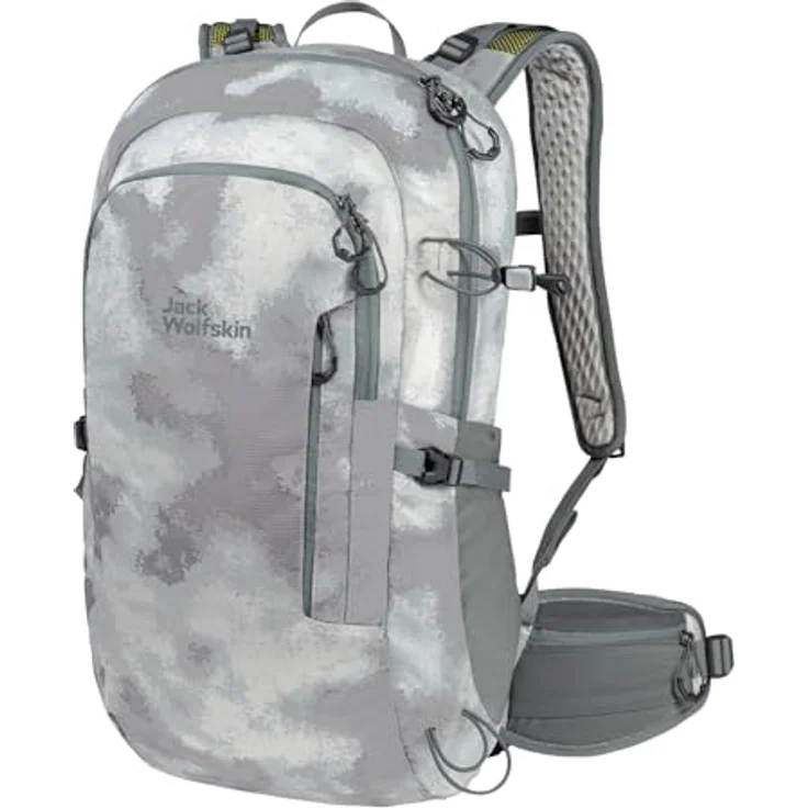 Jack Wolfskin ATHMOS Shape 24 Backpack, Silver All Over, nachhaltiger Wanderrucksack – Bild 2