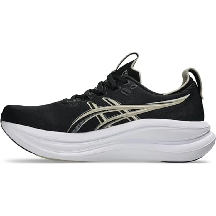 Asics 1011C127-002, Laufschuhe für Herren mit atmungsaktivem Knit-Obermaterial, dämpfendem FF Blast™ Plus-Schaumstoff und PureGEL™-Technologie, schwarz – Bild 6