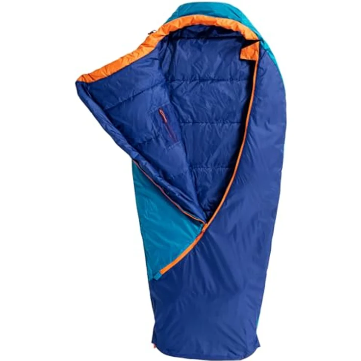 Jack Wolfskin Grow Up Moonrise, Schlafsack (160 cm) mit erweiterbarem Fußende, atmungsaktivem Texatherm Core Ecosphere-Gewebe und Synthetikfaserfüllung, inkl. Packsack – Bild 3