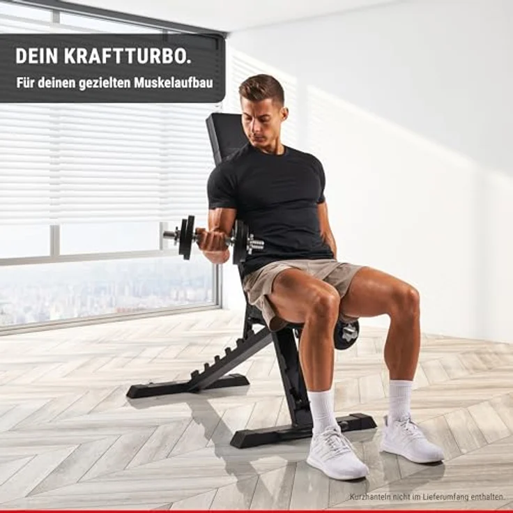 Hammer Trainingsbank Force 6.0, Schrägbank mit negativer Trainingsposition, Shadow-Black – Bild 6