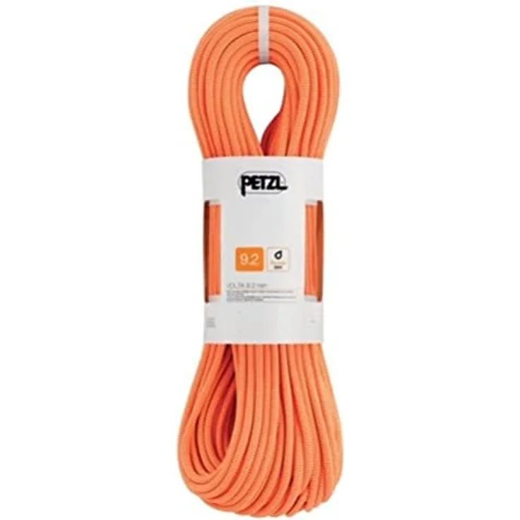 PETZL Verticality Einfachseil, orange, 60m, Duratec Dry-imprägniert, ClimbReady-Technologie, ideal für Fels, Schnee und Eis
