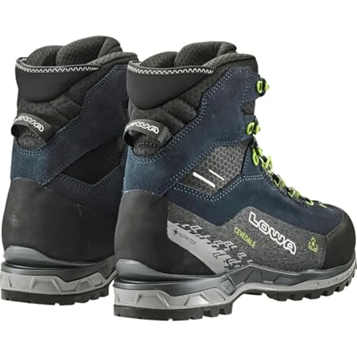 LOWA CEVEDALE PRO GTX MID, Wasserdichte Wanderschuhe mit GORE-TEX, Vibram Sohle und Steigeisen-Kompatibilität, navy/limone, 46 – Bild 4