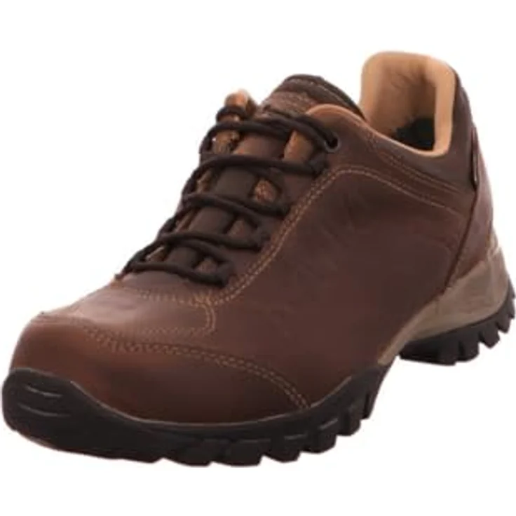 Meindl Herren Siena GTX, Wanderhalbschuh aus gewachstem Nubukleder mit GORE-TEX-Membran, dunkelbraun/marine, Komfortfit®-Fußbett, Größe 42 – Bild 1
