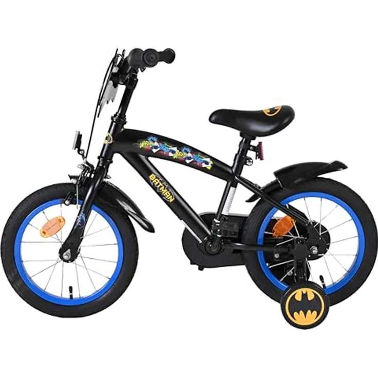 Batman Volare 14-Zoll-Kinderfahrrad, robust mit abnehmbaren Stützrädern und verstellbarem Sattel – Bild 14