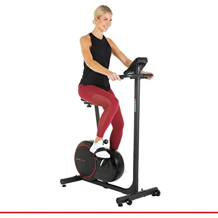 HAMMER Ergometer Heimtrainer Cardio 5.0, tiefer und breiter Einstieg, App-Steuerung für Smartphone/Tablet, Bluetooth Anbindung, kompatibel mit: Kinomap, iConsole+ und BitGym, 12 Programme
