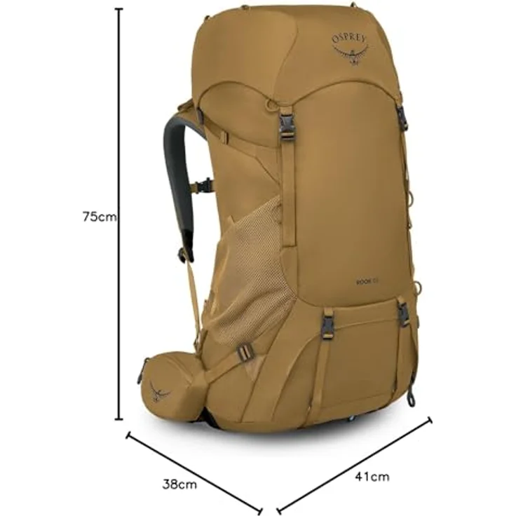 Osprey Rook 65, Trekkingrucksack 75 cm, beige, aus 100% Polyester, 38 cm x 41 cm – Bild 8