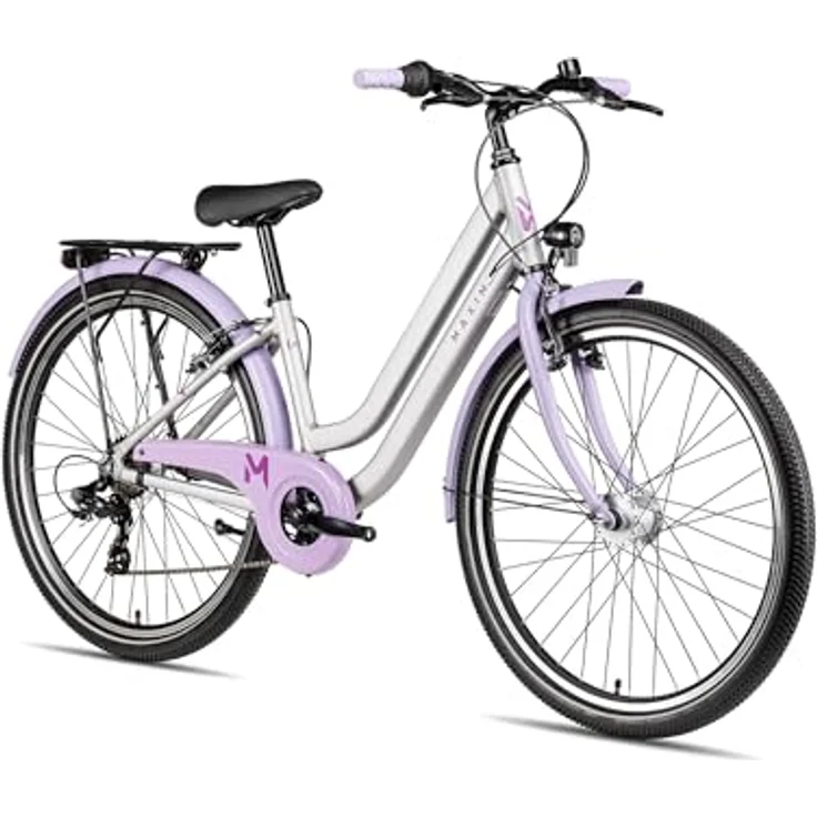 Maxim Kinderfahrrad Maxim Luna 26-7, 7 Gang Shimano Tourney, Kettenschaltung, violett/rosa, Straßen- und Alltagsausstattung – Bild 2