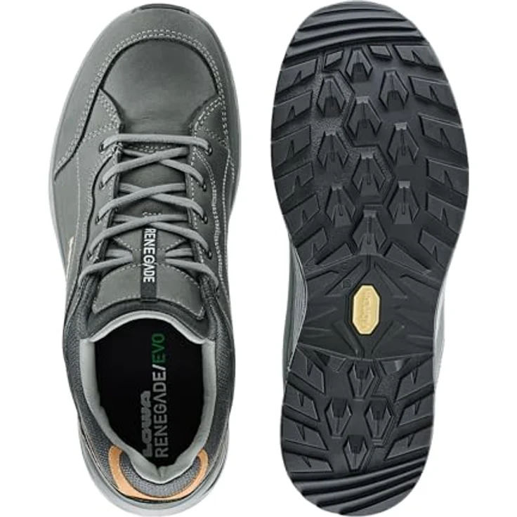 Lowa RENEGADE EVO LL LO Ws Trekkingschuhe Low Damen, grau, aus strapazierfähigem Nubukleder, mit DynaPU®-Mittelsohle und Vibram®-Außensohle, Größe 39 – Bild 8