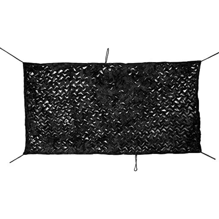 NINAT Tarnnetz Camouflage Netz Schwarz 2M x 3M, 3D-Laubdesign für Jagd und Outdoor, leicht und tragbar – Bild 3