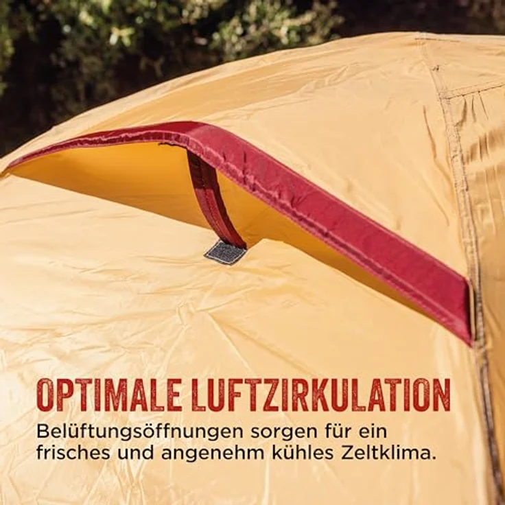Coleman Darwin 3 Plus Summer Zelt, kompaktes 3-Personen-Kuppelzelt, 2000 mm wasserdicht, atmungsaktiv, leicht 4,5 kg, eingenähte Bodenplane – Bild 5