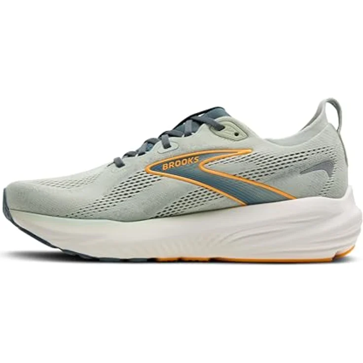 Brooks GLYCERIN 22 Men Laufschuhe, Stickstoff-injiziertes DNA Tuned für sanfte Landungen, SMOKE/STORMY/ORANGE – Bild 3