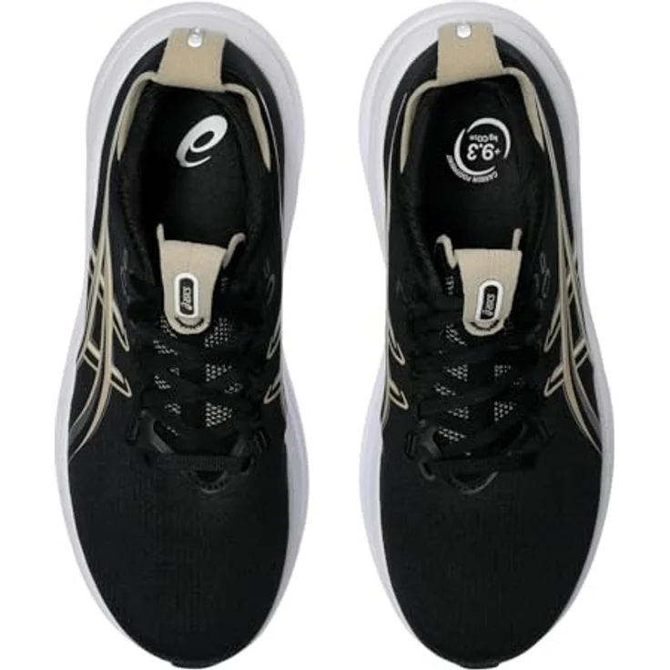 Asics Gel Nimbus 28, Laufschuhe für neutrale Pronation, BLACK/FEATHER GREY, Größe 42,5, atmungsaktiv mit FF BLAST+ und GEL Dämpfung – Bild 4