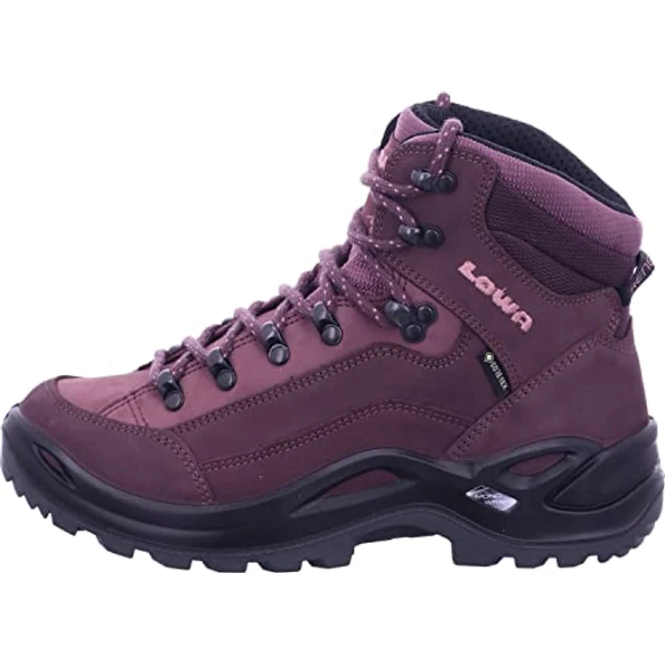 LOWA Damen Wanderschuhe Renegade GTX Mid, wasserdicht und atmungsaktiv, Prune/Mauve, Größe 41 – Bild 3